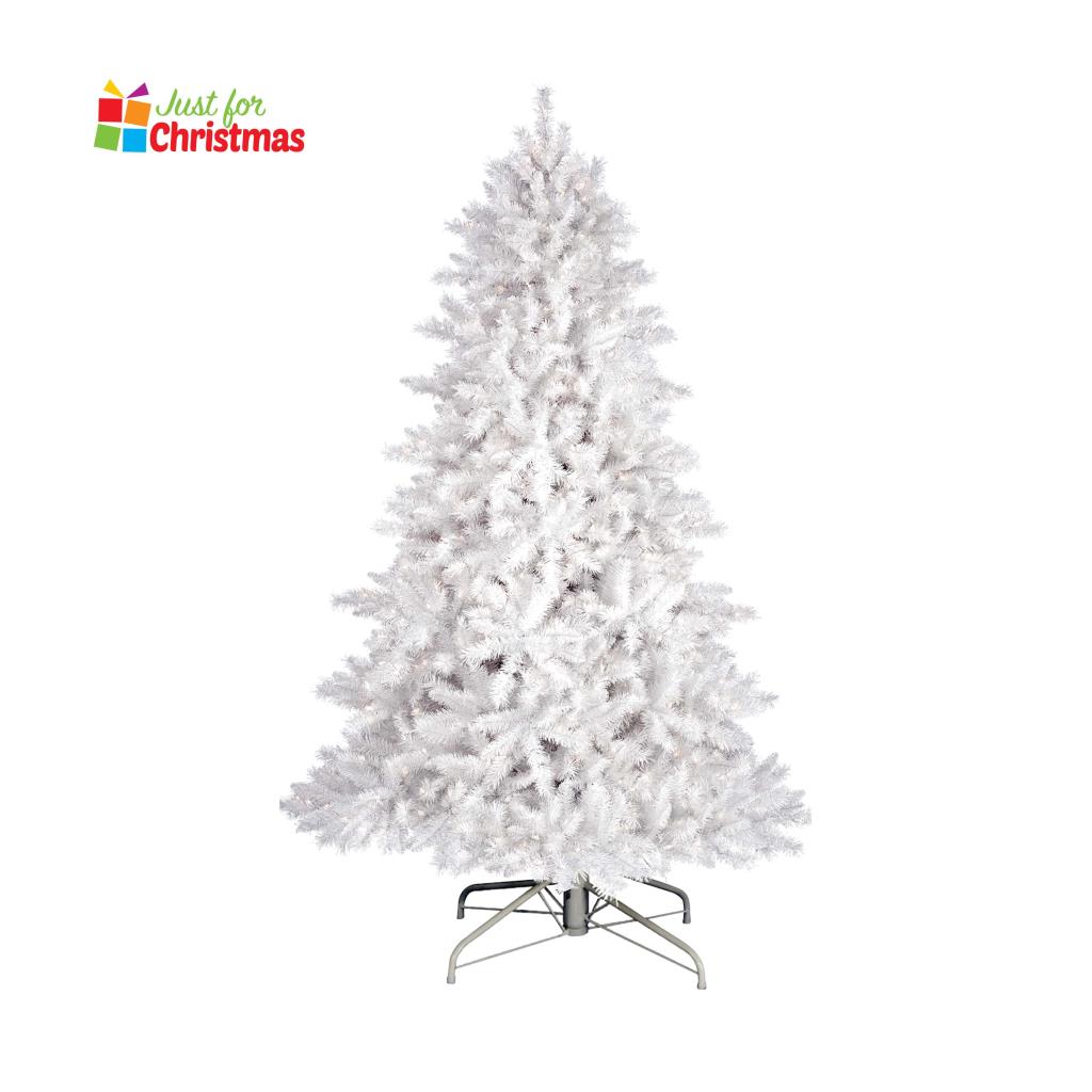 Christmas Tree White Multicolour Artificial Pine with Candy Cane Lights &Stand Christmas Tree White Multicolour Artificial Pine with Candy Cane Lights &Stand